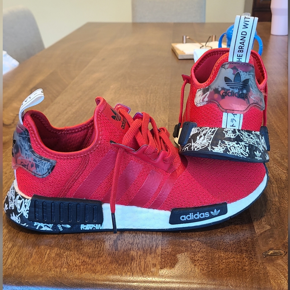 adidas nmd v1 red graffiti rare